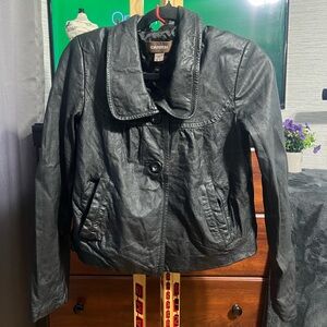 Vintage Y2K-era Danier leather jacket